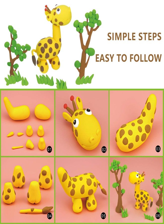 Cutedeer Air Dry Clay Kit, 36 Colors Modeling Clay for Kids, Soft Squishy Molding with Sculpting Tools and Tutorials, Arts Crafts Gift for Boys Girls - Image 5